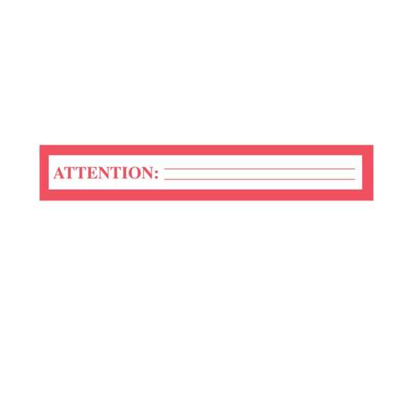 Printed Chart Tape - Attention, PK3